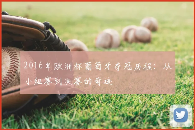2016年欧洲杯葡萄牙夺冠历程：从小组赛到决赛的奇迹